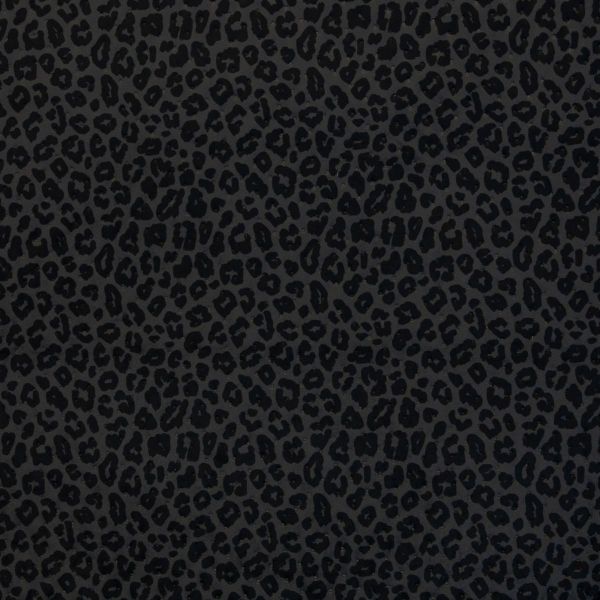 Samt Stepper Samos in anthrazit schwarz - Leo Velvet Animalprint von Swafing