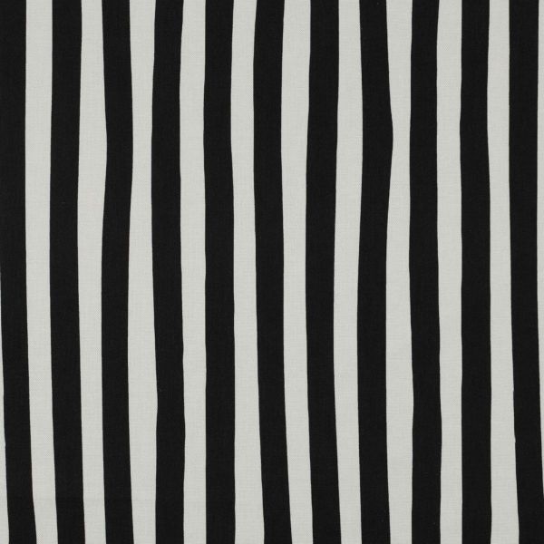 Dekostoff Baumwollcanvas abstrakte Streifen schwarz weiß • Canvas Webware 100% Baumwolle