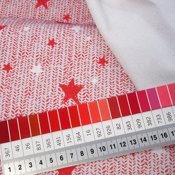 Bio Sweat Winter Mädchen Schnee – Lillestoff French Terry Sternenstrick by Tante Gisi