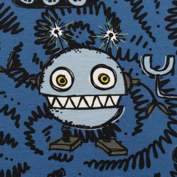 Jersey Roboter on tour blau - Happy Metal by Steinbeck von Swafing