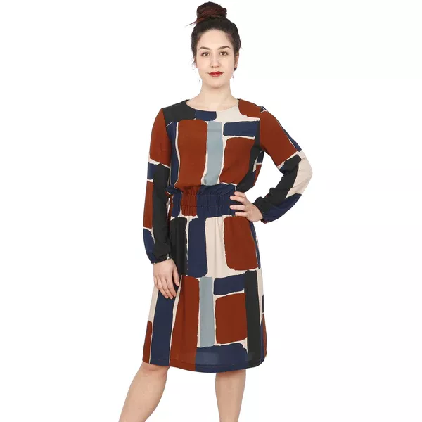 Schnittmuster FRAU SANJA • lockeres Kleid mit Gummizug für Damen • Gr. XS-XXL