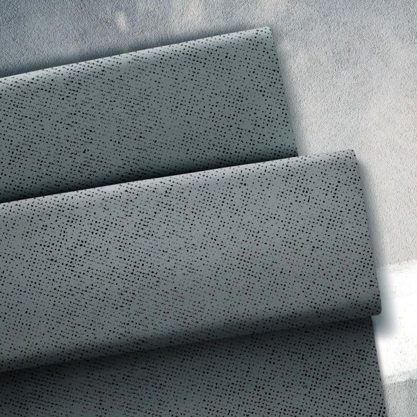 Sweat grau mit Punkten Klecksen - French Terry Ready to Play Kombistoff von Thorsten Berger