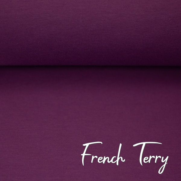 Sweat uni beere - French Terry MAIKE von Swafing