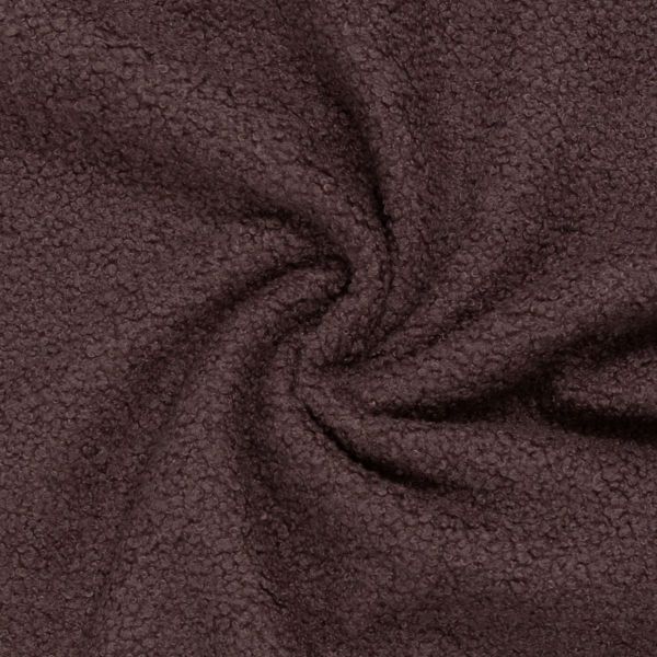 Teddy Bouclé Lämmchen Schaf Fellimintat aubergine - Deko Boucle Kodiak von Swafing
