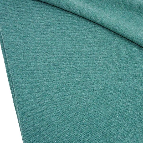 Weicher Strickstoff dunkles mint – BENE uni mintgrün von Swafing