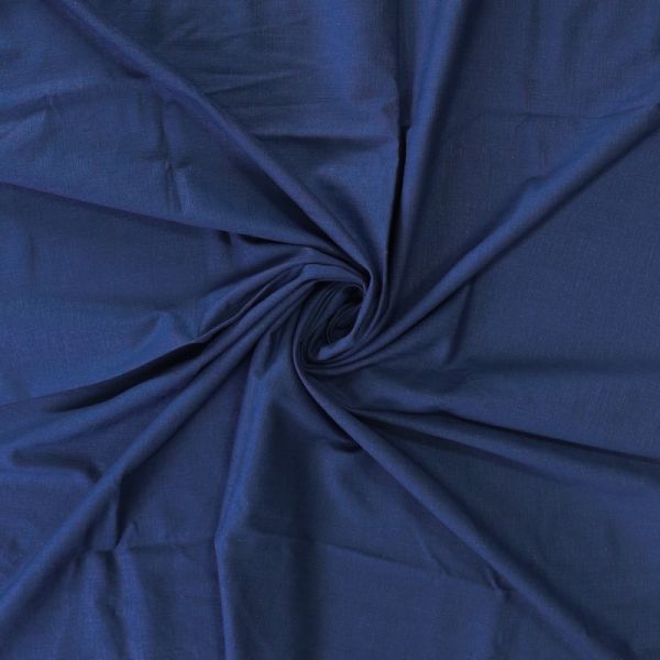 Fließender Viskose-Leinen Stoff in dunkelblau – perfekt für leichte Sommermode
