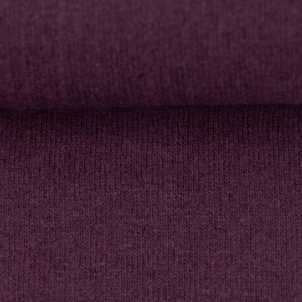 Weicher dicker Strickstoff in beere violett – Strick Bono von Swafing