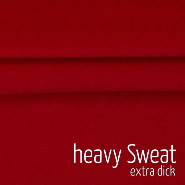 extra dicker Softsweat rot - kuschliger warmer Wintersweat