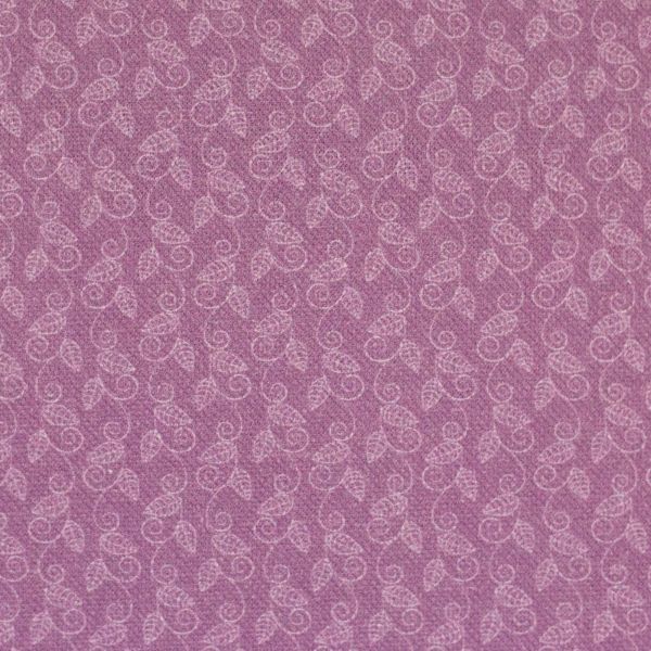 Baumwollstoff Else mauve mit feinen Ranken – Swafing Webware