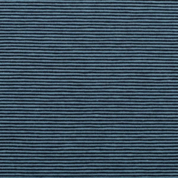 Jersey Bella mit feinen Streifen dunkelblau blau – Baumwolljersey von Swafing