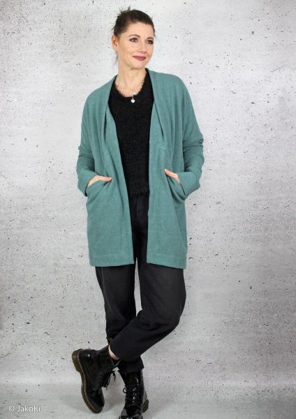 Weicher dicker Strickstoff in mint grün – Strick Bono von Swafing