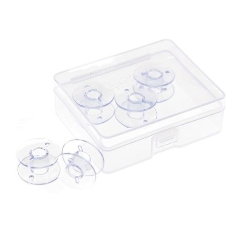 5 Unterfaden Spulen aus Kunststoff für Nähmaschinen mit Umlaufgreifer 21,2mm