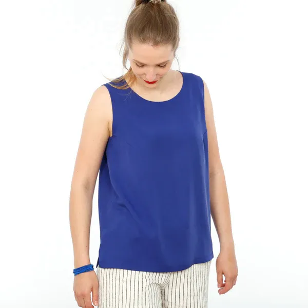 Schnittmuster FRAU MERLE • Trägertop von Studio Schnittreif • Gr. XS-XXL