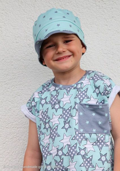 Jersey Sterne grau mint – Serie Heavenly Friends by Steinbeck von Swafing