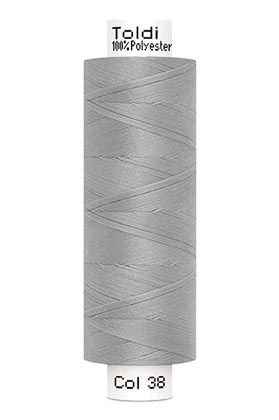 großes Rolle Nähgarn hellgrau Fb. 38 - 500m Gütermann Allesnäher - Toldi Nähseide