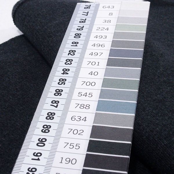 Weicher dicker Strickstoff in anthrazit – Strick Bono von Swafing