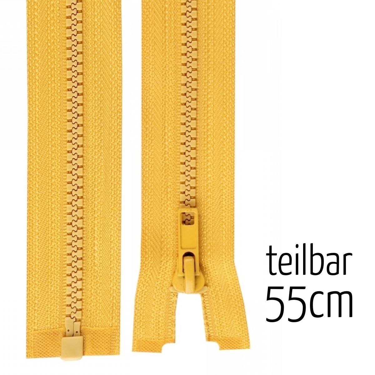 Reißverschluss 55 Cm WEISS – MESH 5 Mm, Teilbar, 3 Cm Breit, Für Jacken & Taschen