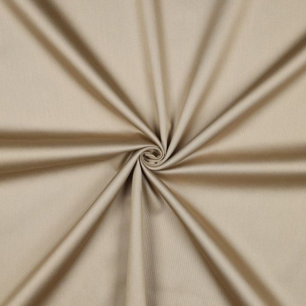 Baumwollsatin beige / sand / creme – glänzende Webware aus 100% Baumwolle