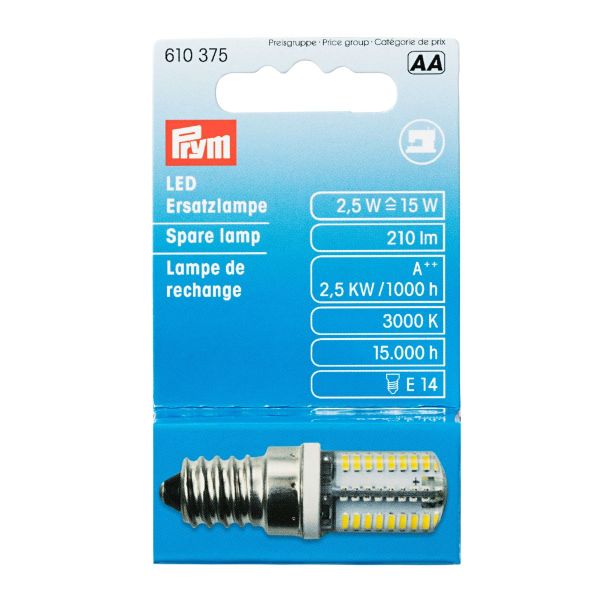 LED Ersatzlampe für Nähmaschinen Overlock Stickmaschine - E14 Glühbirne