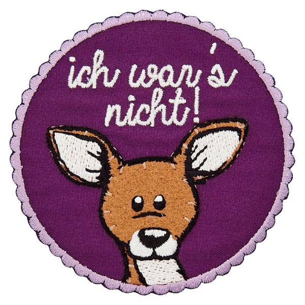 Bügelbild NICI Reh Bambi ich wars nicht - Applikation zum Aufbügeln