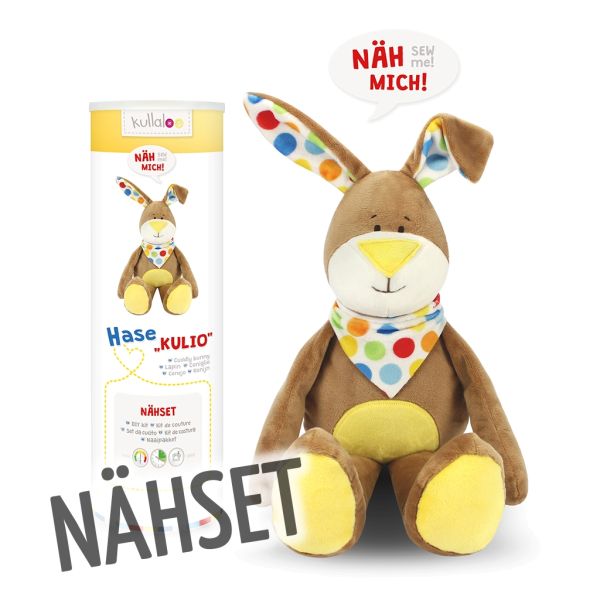 Kullaloo Hase KULIO braun – Nähset für ein Kuscheltier