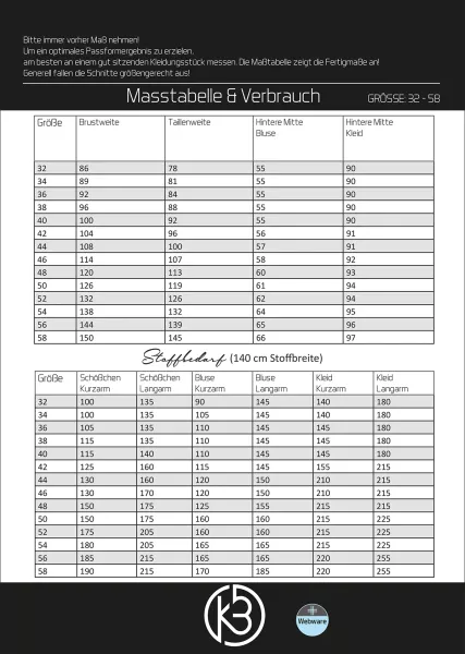 Schnittmuster Peplum Oberteil Tiri Woman - Bluse von KiBaDoo Gr. 32-58