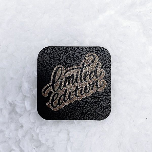 Aufnäher Label - LIMITED EDITION schwarz - für einzigartige Nähprojekte, Strickwerke & Gebastelte