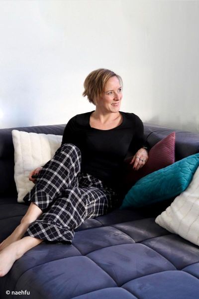 Flanellstoff Maverick kariert schwarz weiß – aus reiner Baumwolle von Swafing