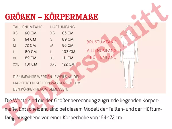 Schnittmuster FRAU MIKO • Palazzohose mit weitem Bein für Damen • Gr. XS-XXL Bundfaltenhose Marleneh