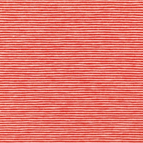 Jersey Bella mit feinen Streifen rot weiß – Baumwolljersey von Swafing