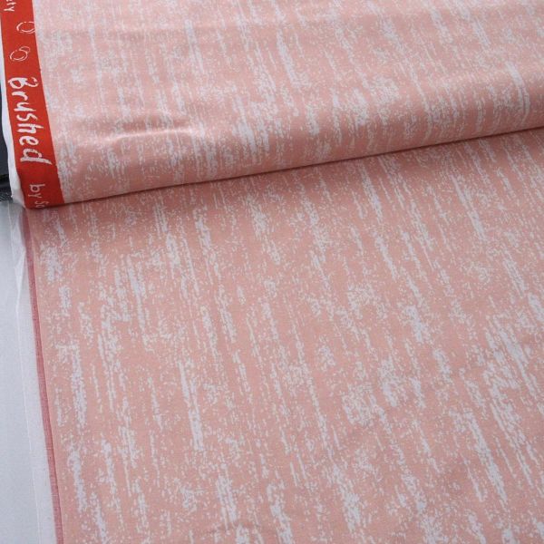 Baumwolle aquarell coral lachs altrosa - Brushed by Sarah Watts