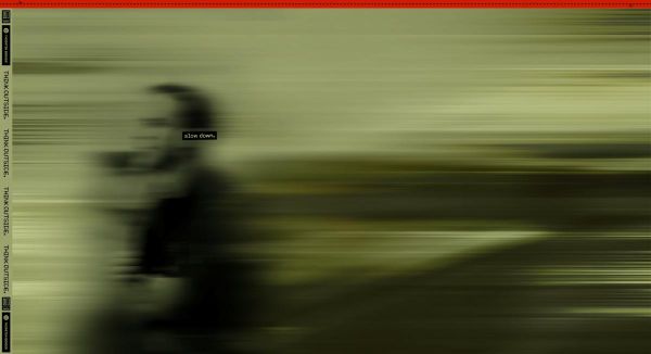 Sweat Farbverlauf grün mit Schatten - Slow Down by Thorsten Berger – 90cm Panel French Terry