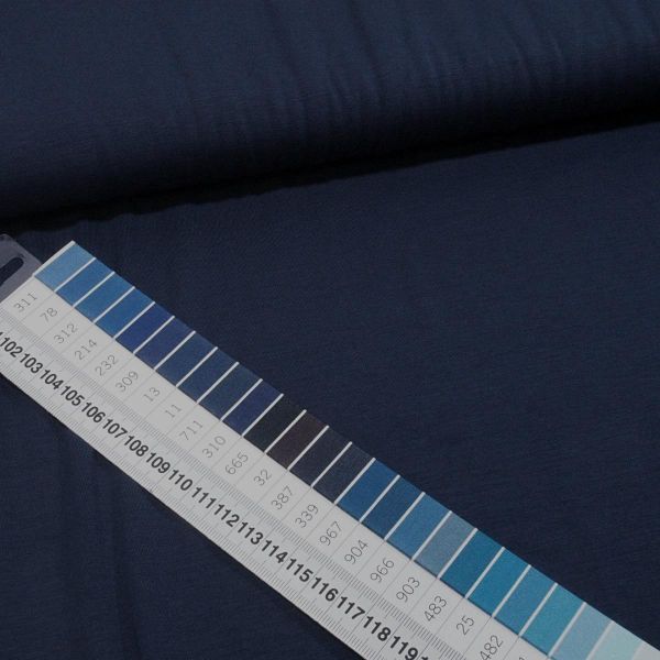 Viskose Jersey knitterfrei aus Bambus dunkelblau navy - cold bamboo jersey knit