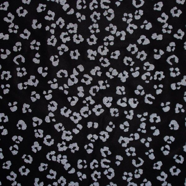 Softshell Leo Animal Print schwarz Reflektor Magic – reflektiert Licht im Dunkeln