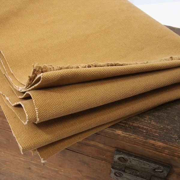 Heavy Washed Canvas senf gelb - Mind the Maker 17 OZ mustard kräftige Baumwolle für Taschen