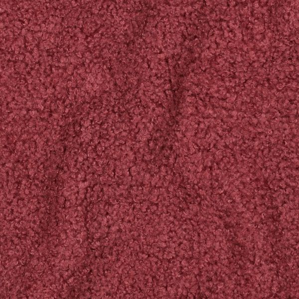 Teddy Bouclé Doubleface Fleece altrosa rot – Fleece & Lammfelloptik rouge