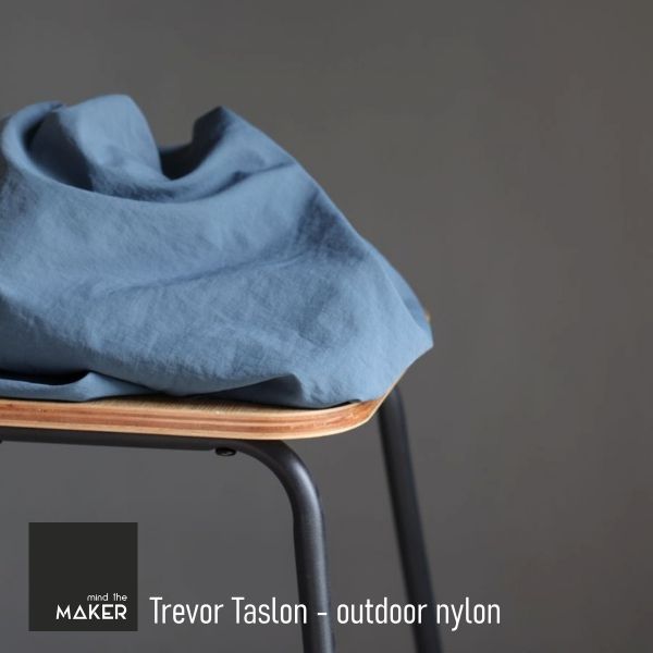 Mind the Maker Taslon blau thunder - leichter robuster Outdoorstoff für Jacken & Taschen