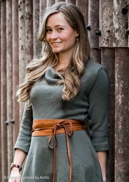 Struktur Strickstoff in beige – Baumwollstrick Skadi von Swafing sand