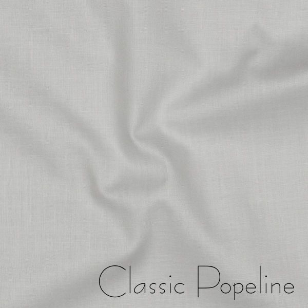 Baumwollstoff uni hellgrau - Baumwolle Popeline – Cotton Poplin light grey