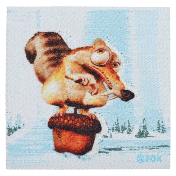 Bügelbild Ice Age Scrat Nuss - Applikation zum Aufbügeln