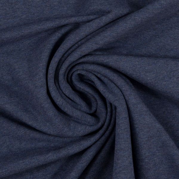 Soft Sweat uni dunkelblau meliert - HEIKE Melange von Swafing