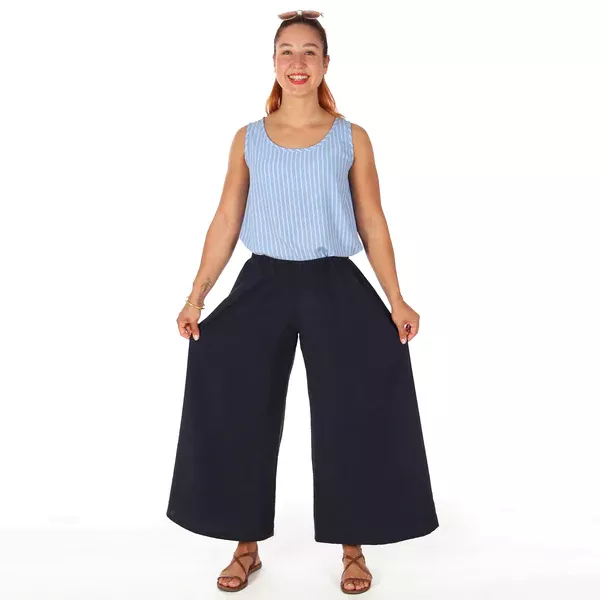 Schnittmuster FRAU ORLA • Hose mit extra weitem Bein - Hosenrock für Damen • Gr. XS-XXL