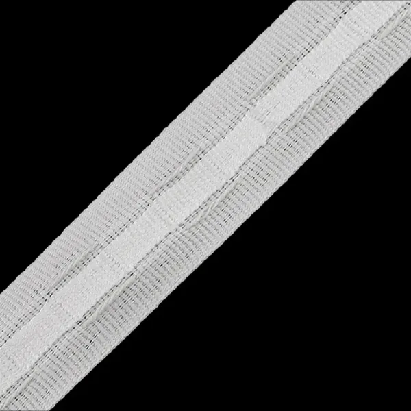 Gardinenband 25 mm mit Universalfalten weiß für eine gleichmäßige Raffung