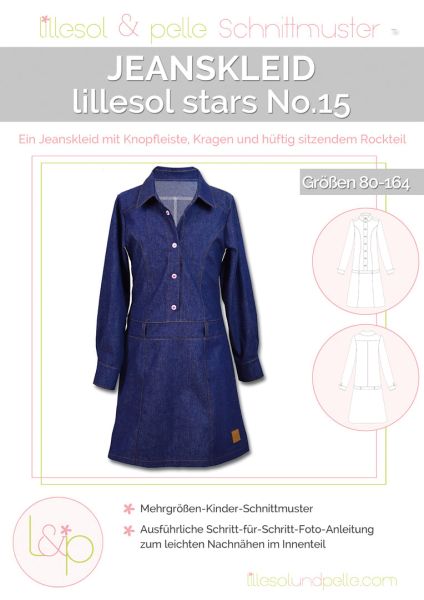 Schnittmuster Jeanskleid Lillesol stars No.15