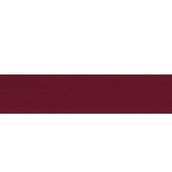 4m Köperband bordaux rot 2cm breit – Fischgrät Baumwoll Nahtband Einfassband Saumband Gurtband