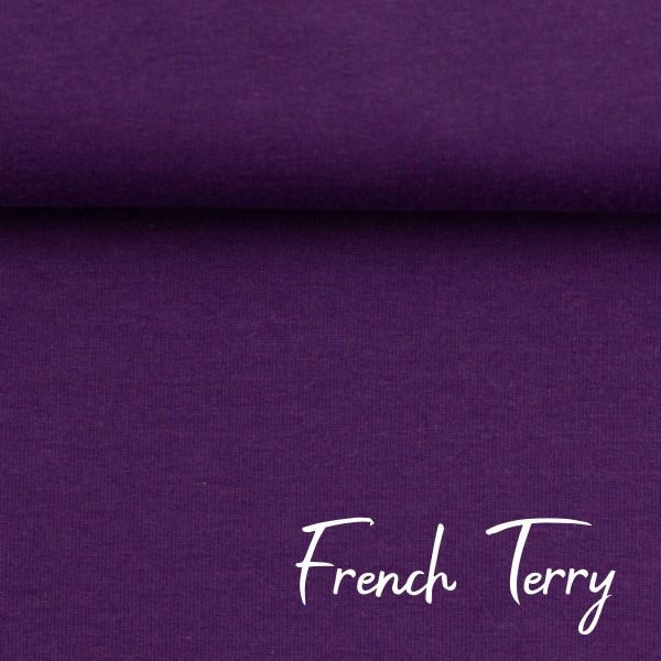 Sweat uni violett - French Terry MAIKE von Swafing