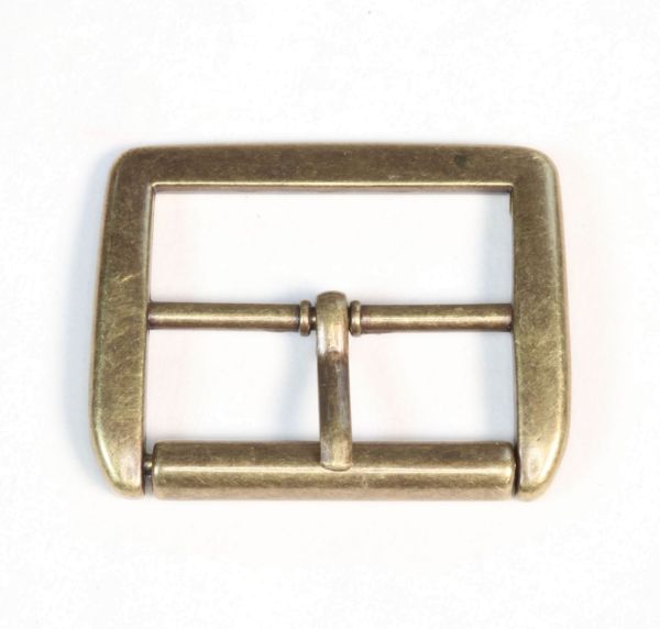 Gürtelschnalle 4cm altmessing | Metall Schnalle für 40mm Gurtband