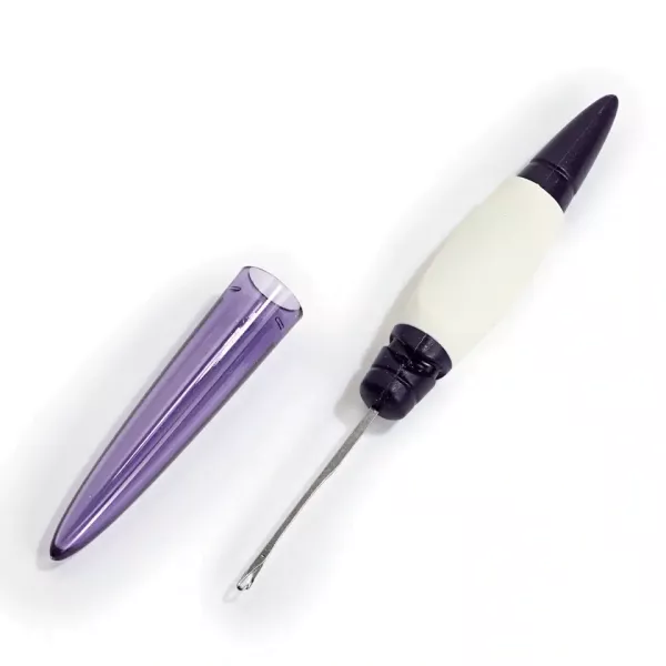 Fangnadel von Prym ergonomic design - feine Häkelnadel mit Verschluss Durchziehnadel