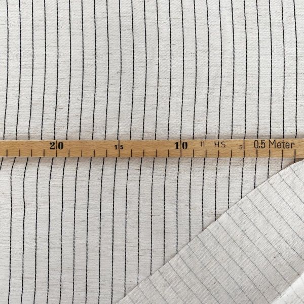 Gestreifter Viskose Leinen Stoff für wunderschöne Retro Kleider oder Home Accessoires 1cm