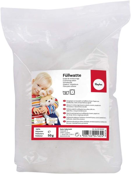 50g Füllwatte - weiches Füllmaterial Bastelwatte Dekowatte von Rayher